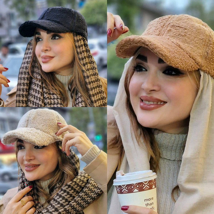 کلاه تدی نقابدار زنانه کلاه زمستانی
