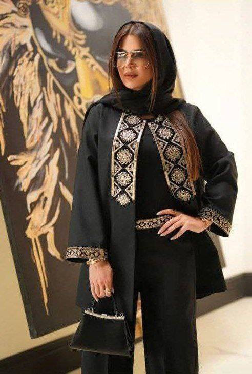 ست کت و شلوار مشکی شیک