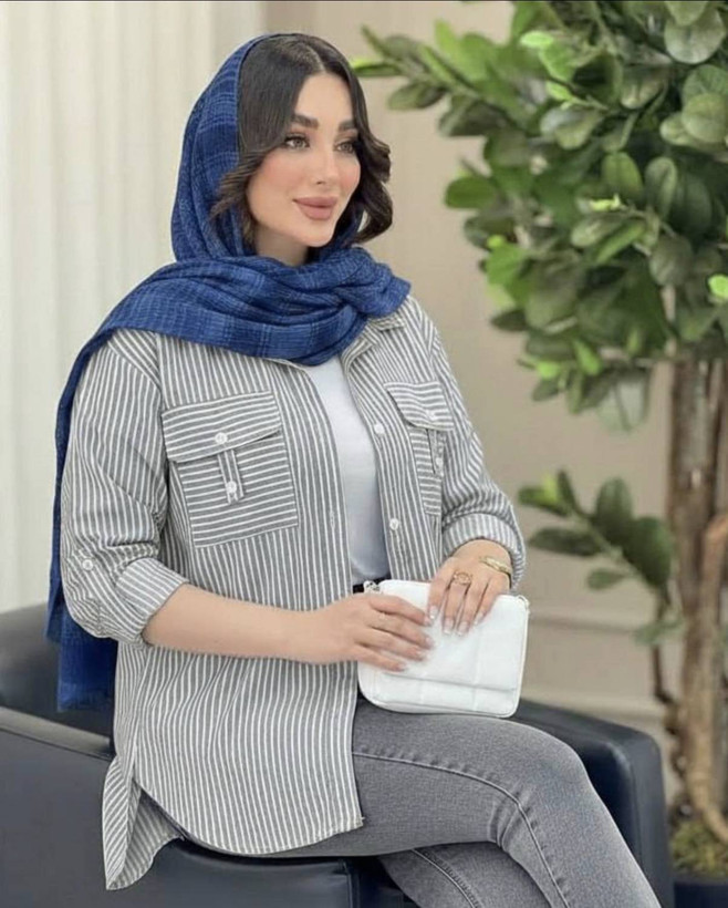 شومیز راه راه ارسال رایگان